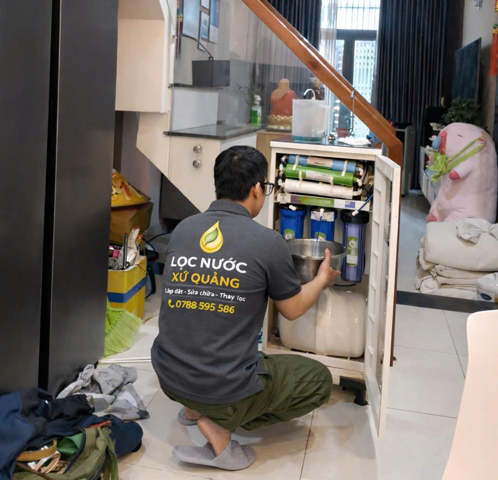 Thay lõi lọc tạ hòa xuân