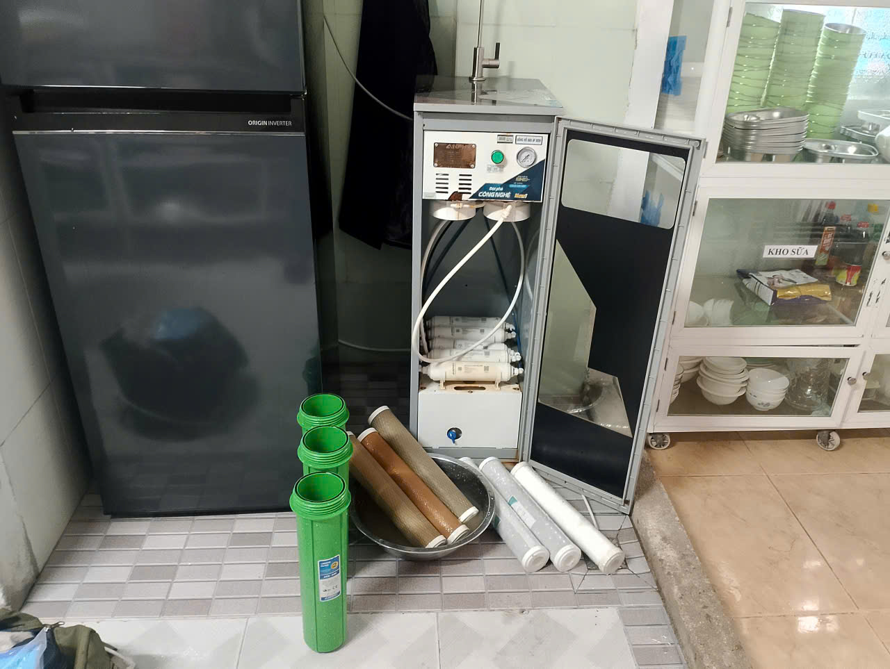 thay lõi lọc thô 1,2,3 ngũ hành sơn