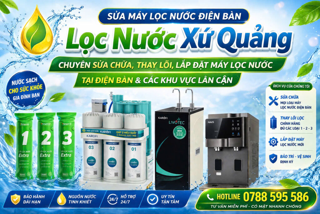 sửa máy lọc nước điện bàn